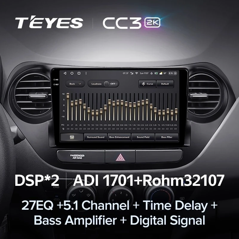 Штатная магнитола Teyes CC3 2K 360 6/128 Hyundai i10 (2013-2016)