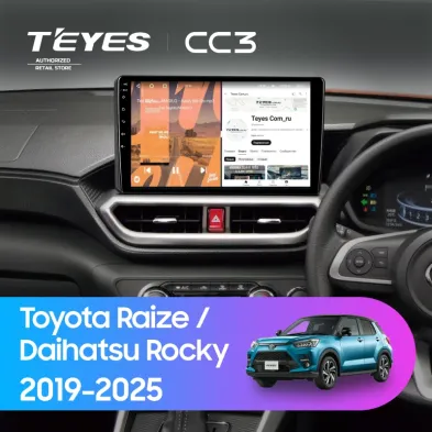 Штатная магнитола Teyes CC3 4/32 Daihatsu Rocky (2019-2025) F2 Правый руль