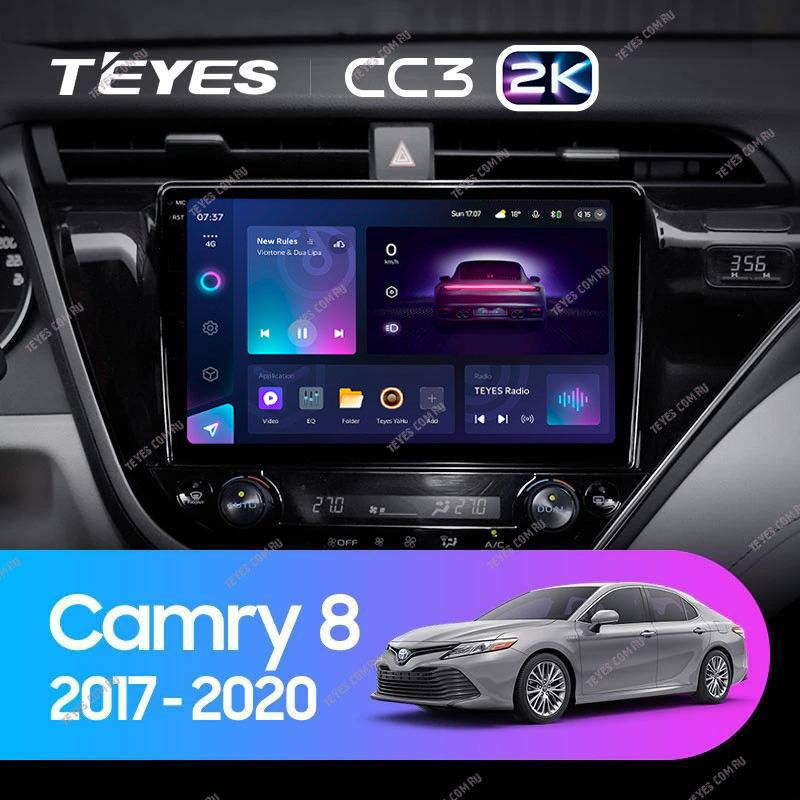 Штатная магнитола Teyes CC3 2K 360 6/128 Toyota Camry 8 XV 70 (2017-2020) F1