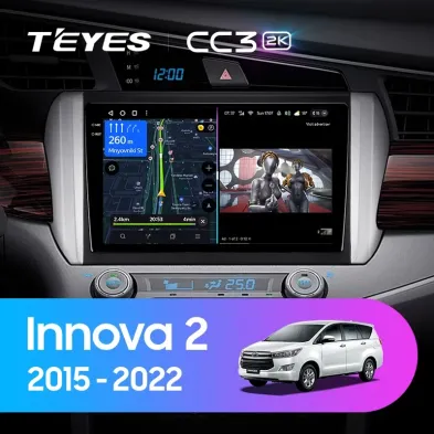 Штатная магнитола Teyes CC3 2K 4/32 Toyota Innova 2 (2015-2022) Правый руль