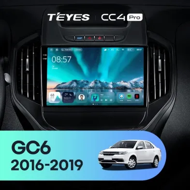 Штатная магнитола Teyes CC4 Pro 12/256 Geely GC6 (2016-2019)