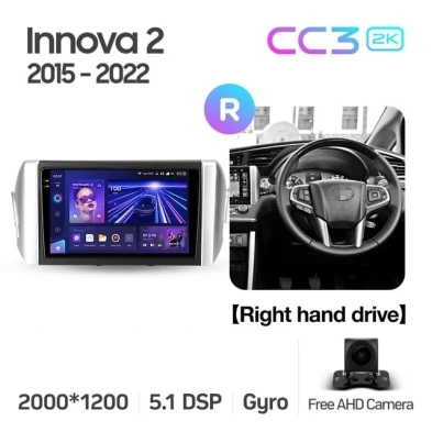 Штатная магнитола Teyes CC3 2K 4/64 Toyota Innova 2 (2015-2022) Правый руль