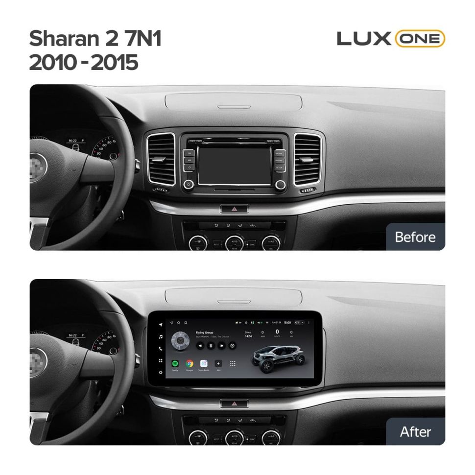 Штатная магнитола Teyes LUX ONE 4/32 Volkswagen Sharan (2010-2015)