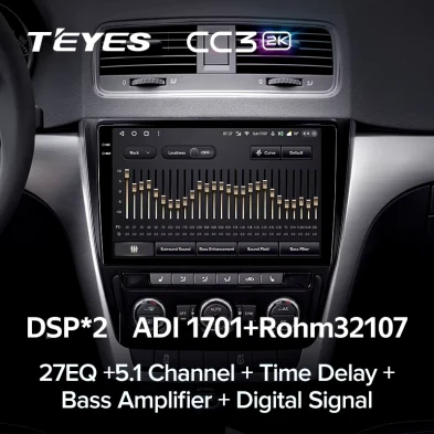 Штатная магнитола Teyes CC3 2K 4/64 Skoda Yeti 5L (2009-2014)