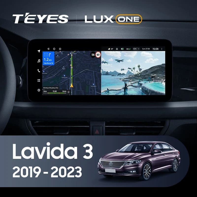 Штатная магнитола Teyes LUX ONE 4/64 Volkswagen Lavida 3 (2019-2023) F1