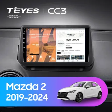Штатная магнитола Teyes CC3 4/32 Mazda 2 DJ (2019-2024) (0din)
