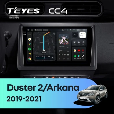 Штатная магнитола Teyes CC4 8/128 Renault Arkana (2019-2021) F2