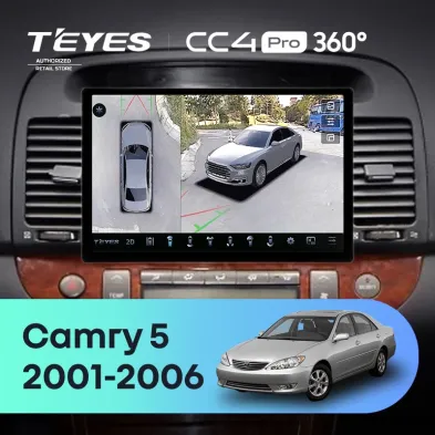 Штатная магнитола Teyes CC4 Pro 360 12/256 Toyota Camry 5 XV 30 (2001-2006) Тип-A (11")