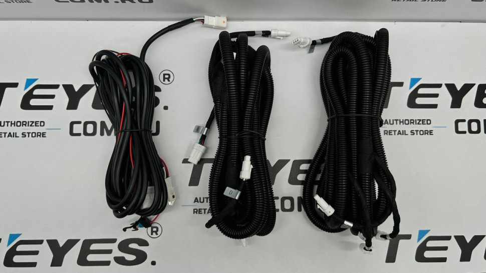 (Уценка) Передние и задние парктроники Teyes R2 для CC3 / CC2 Plus / SPRO Plus / TPRO2 (Белые) 8-датчиков