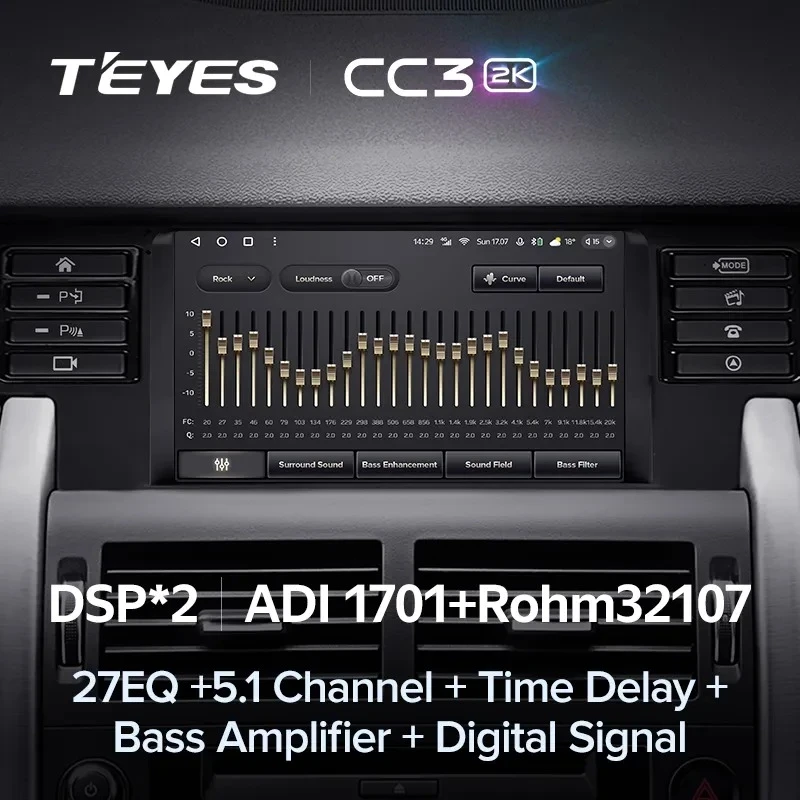 Штатная магнитола Teyes CC3 2K 4/32 Land Rover Discovery Sport (2014-2019)