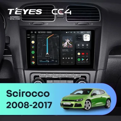 Штатная магнитола Teyes CC4 6/64 Volkswagen Scirocco (2008-2017)