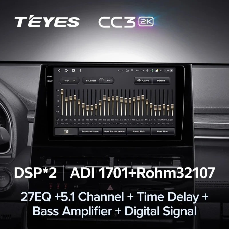 Штатная магнитола Teyes CC3 2K 6/128 Toyota Avalon V XX50 (2022-2023)