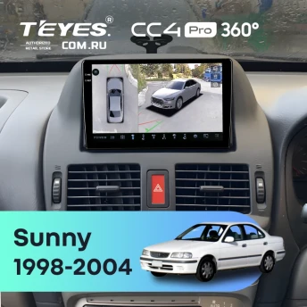 Штатная магнитола Teyes CC4 Pro 360 12/256 Nissan Sunny B15 (1998-2004)