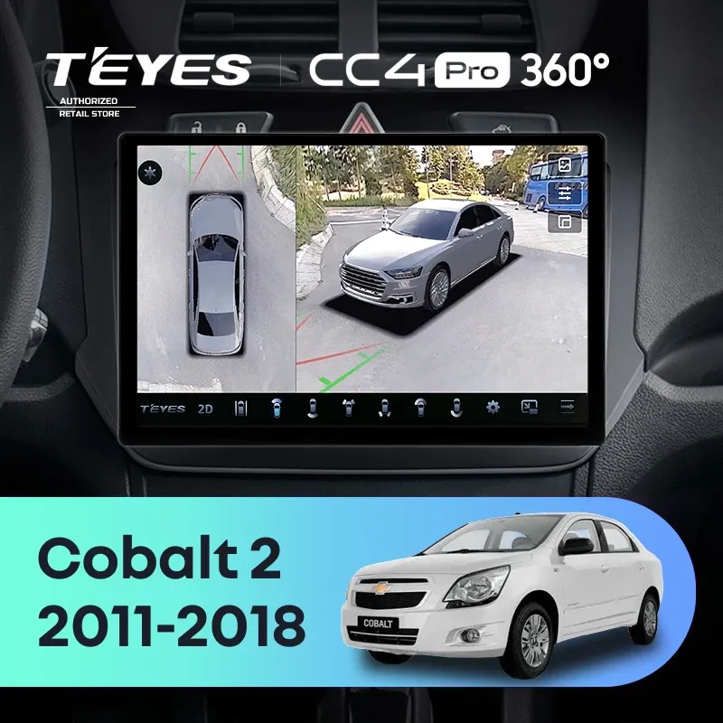 Штатная магнитола Teyes CC4 Pro 360 8/128 Chevrolet Cobalt 2 (2011-2018) (11")