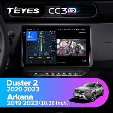 Штатная магнитола Teyes CC3 2K 360 6/128 Renault Duster HM 2 (2020-2023) F1