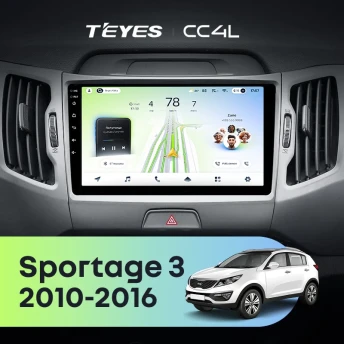 Штатная магнитола Teyes CC4L 6/64 Kia Sportage 3 SL (2010-2016) Тип-B