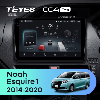 Штатная магнитола Teyes CC4 Pro 8/128 Toyota Esquire 1 (2014-2020) F2 Правый руль