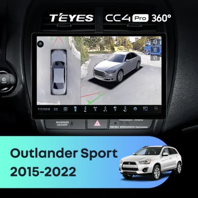 Штатная магнитола Teyes CC4 Pro 360 8/128 Mitsubishi Outlander Sport (2015-2022) Тип-A (13")