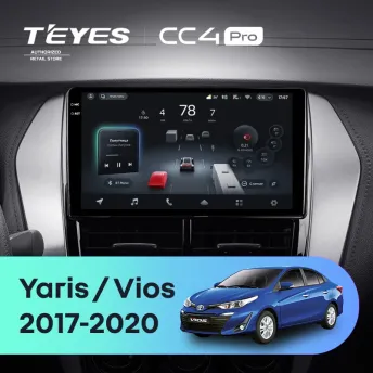 Штатная магнитола Teyes CC4 Pro 12/256 Toyota Yaris (2017-2020) F1