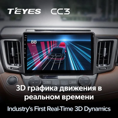 Штатная магнитола Teyes CC3 4/64 Toyota RAV4 (2012-2018)