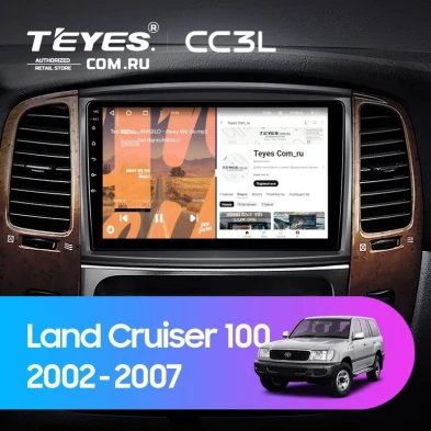 Штатная магнитола Teyes CC3L 4/64 Toyota Land Cruiser LC 100 / LC 105 (2002-2007) Тип-A
