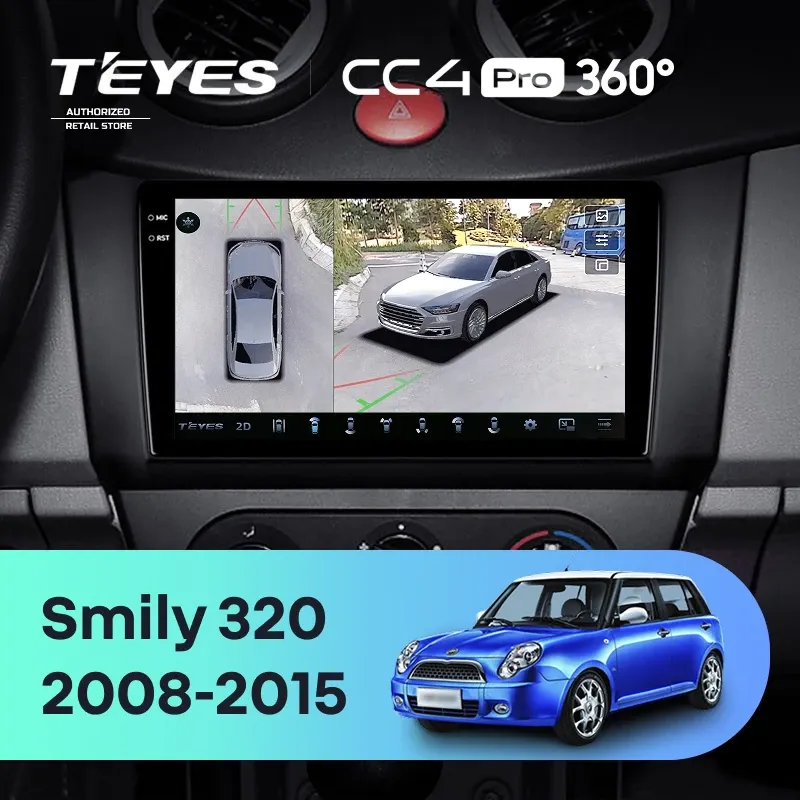 Штатная магнитола Teyes CC4 Pro 360 8/128 Lifan Smily 320 (2008-2015)