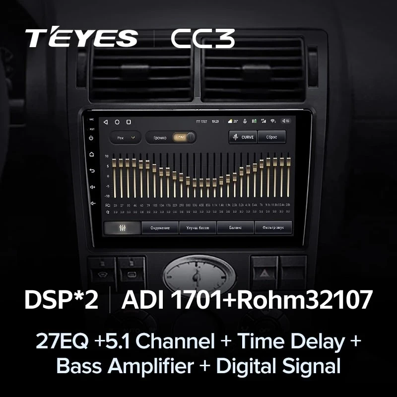Штатная магнитола Teyes CC3 4/32 Ford Mondeo 3 (2000-2007) F1