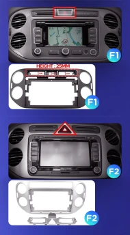 Штатная магнитола Teyes X1 4G 2/32 Volkswagen Tiguan 1 NF (2006-2017) F1