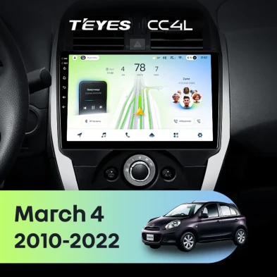 Штатная магнитола Teyes CC4L 6/64 Nissan March 4 (K13) (2010-2022) F1