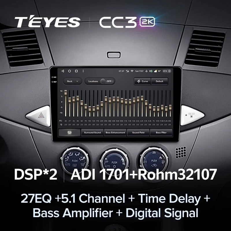 Штатная магнитола Teyes CC3 2K 360 6/128 Mitsubishi Zinger (2005-2014)