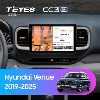 Штатная магнитола Teyes CC3 2K 360 6/128 Hyundai Venue (2019-2025)