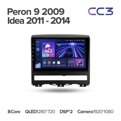 Штатная магнитола Teyes CC3L 4/64 Fiat Peron 9 2009 Idea (2011-2014)