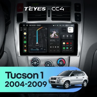 Штатная магнитола Teyes CC4 6/64 Hyundai Tucson 1 (2004-2009) F1