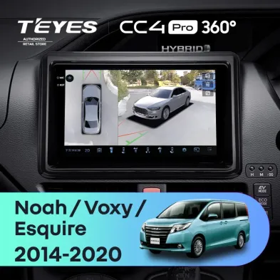 Штатная магнитола Teyes CC4 Pro 360 8/128 Toyota Voxy III R80 (2014-2020) Правый руль