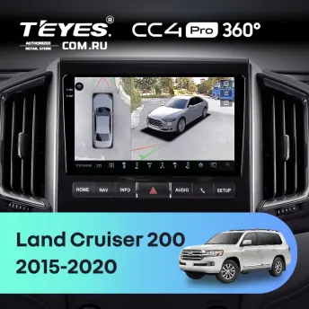 Штатная магнитола Teyes CC4 Pro 360 8/128 Toyota Land Cruiser 200 (2015-2020) F1