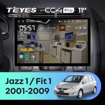 Штатная магнитола Teyes CC4 Pro 8/128 Honda Jazz 1 (2001-2009) (11")