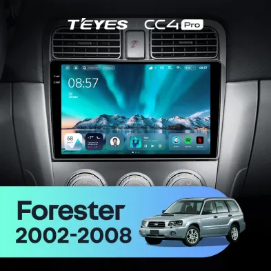 Штатная магнитола Teyes CC4 Pro 12/256 Subaru Forester SG (2002-2008)