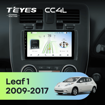 Штатная магнитола Teyes CC4L 6/64 Nissan Leaf 1 (2009-2017)