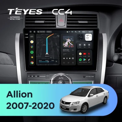 Штатная магнитола Teyes CC4 6/64 Toyota Allion T260 (2007-2020) Правый руль