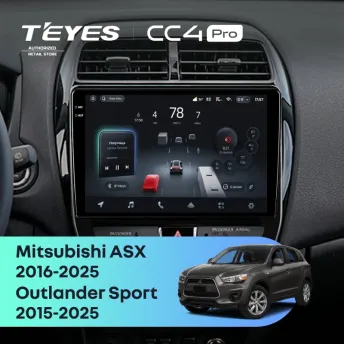 Штатная магнитола Teyes CC4 Pro 12/256 Mitsubishi Outlander Sport (2015-2025) F2