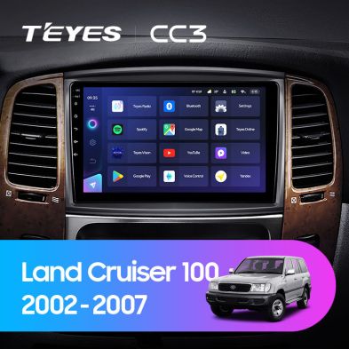 Штатная магнитола Teyes CC3 4/32 Toyota Land Cruiser LC 100 (2002-2007) Тип-B
