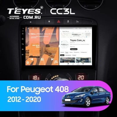 Штатная магнитола Teyes CC3L 4/64 Peugeot 408 1 T7 (2012-2020)