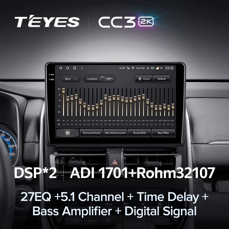 Штатная магнитола Teyes CC3 2K 360 6/128 Toyota Innova 2 (2015-2023)