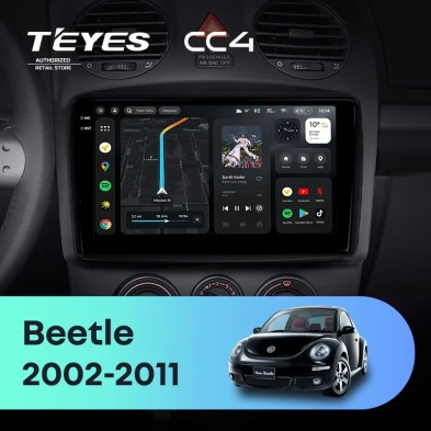 Штатная магнитола Teyes CC4 6/64 Volkswagen Beetle A4 (2002-2011)