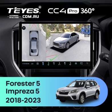 Штатная магнитола Teyes CC4 Pro 360 8/128 Subaru Impreza 5 (2018-2023) (11")